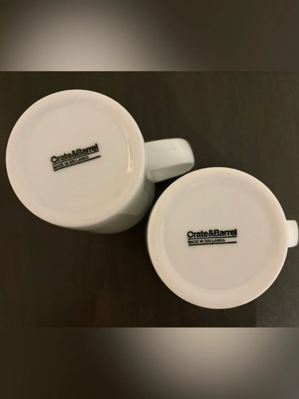 Crate and Barrel Verge 18 oz. Latte Mug Duo - Set of 2 Classic Mugs